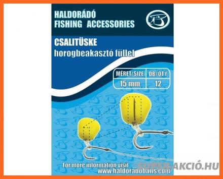Haldorádó Csalitüske Horogbeakasztó Füllel 15mm 12db