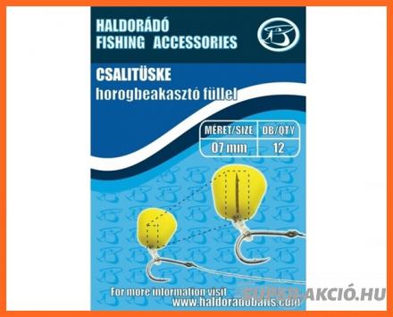 Haldorádó Csalitüske Horogbeakasztó Füllel 7mm 12db