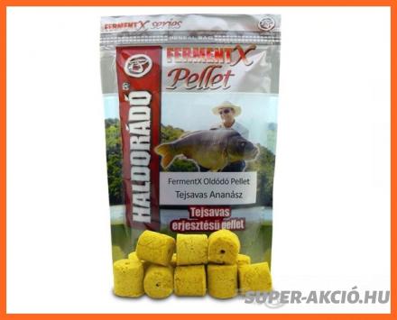 Haldorádó Ferment X Oldódó Tejsavas Ananászos 12mm 80gr Horgász Pellet