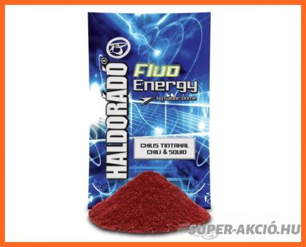Haldorádó Fluo Energy Csili Tintahalas Horgász Etetőanyag 800gr
