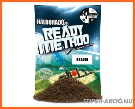 Haldorádó Ready Method 800gr Brauni Kész Horgász Etetőanyag  