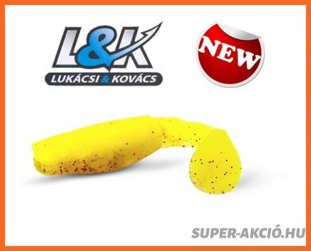Lukácsi & Kovács Warrior Shad Műcsali 7,5cm 4db Sárga Pöttyös
