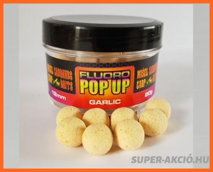 Misel Zadravec Fluoro Pop Up 12mm 20gr Fokhagymás Horgász Bojli