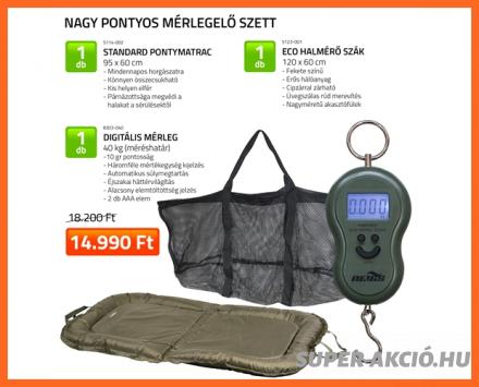 Nagy Pontyos Mérlegelő Pontymatracos Halkezelő Szett