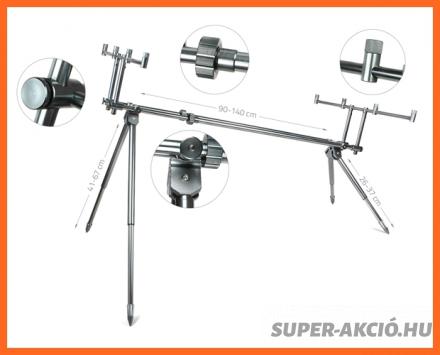 Nevis Alcatraz 4 Botos Ezüst Színű Horgász Rod Pod