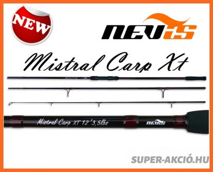 Nevis Mistral Carp Xt 3 Részes 3,9m 3,5 Lbs Bojlis Horgászbotok
