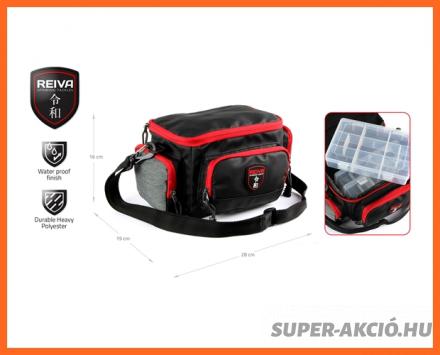 Nevis Reiva Pergető Horgász Táska 3 Dobozzal 28cm