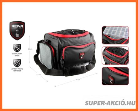 Nevis Reiva Pergető Horgász Táska 4 Dobozzal 39cm