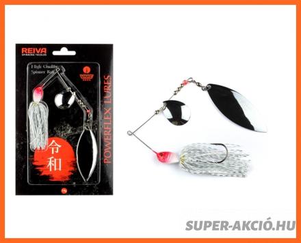 Nevis Reiva Spinnerbait Harcsázó Horgász Villantó Fekete Fehér 14gr