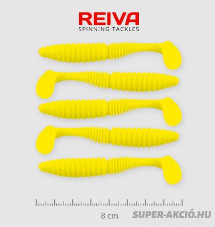 Nevis Reiva Zander Power Shad Műcsali 8m 5db Citromsárga 2