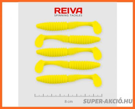 Nevis Reiva Zander Power Shad Műcsali 8m 5db Citromsárga