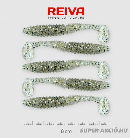 Nevis Reiva Zander Power Shad Műcsali 8m 5db Ezüst Flitter 2