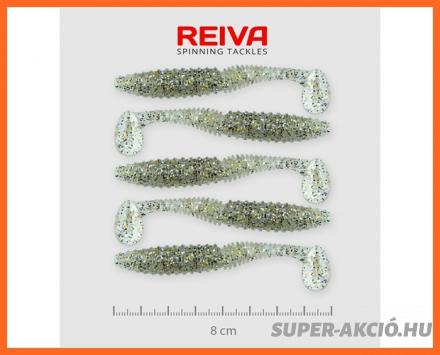 Nevis Reiva Zander Power Shad Műcsali 8m 5db Ezüst Flitter