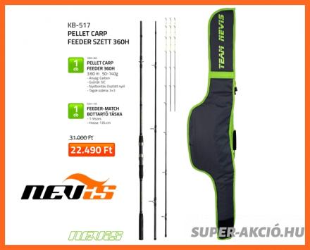 Nevis Távdobó Feeder Horgászbot Botzsákos Szett 360cm 140gr