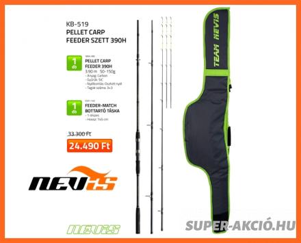 Nevis Távdobó Feeder Horgászbot Botzsákos Szett 390cm 150gr 