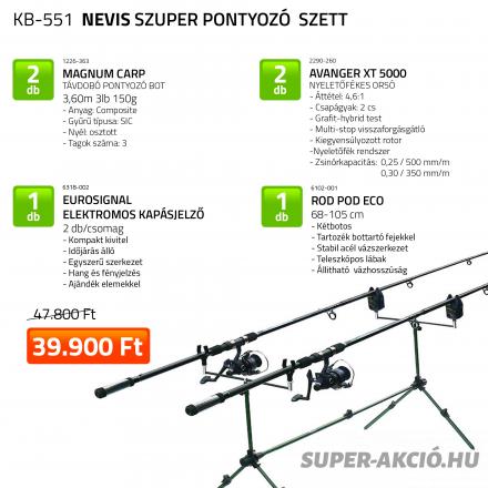 Nevis Teljes Dupla Pontyozó Horgász Szett 1