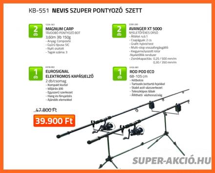 Nevis Teljes Dupla Pontyozó Horgász Szett
