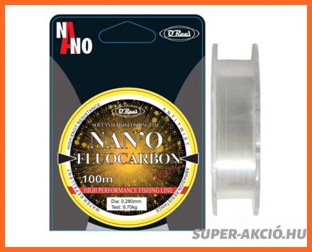 O Reel Fluocarbon 100m 0,24mm Horgász Zsinór