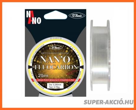 O Reel Nano Fluocarbon 25m 0,26mm Horgász Előkezsinór