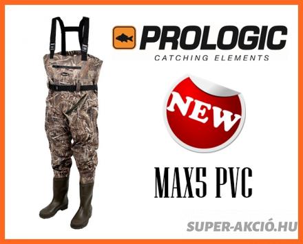 Prologic Max5 Waders Pvc Horgász Mellescsizma 42-43-as