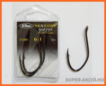 Q Reel Razor Sharp 6,0-ás 3db/ csomag, Harcsázó Horog