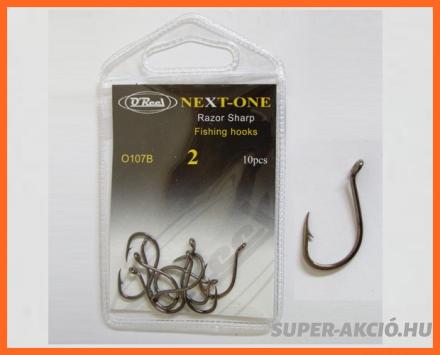 Q Reel Razor Sharp Criystal BN 6-os 10db, Hosszú Szárú Horog