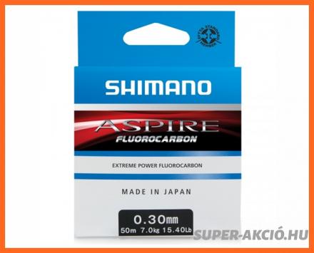 Shimano Aspire Fluorocarbon 50m 0,12mm Horgász Előkezsinór