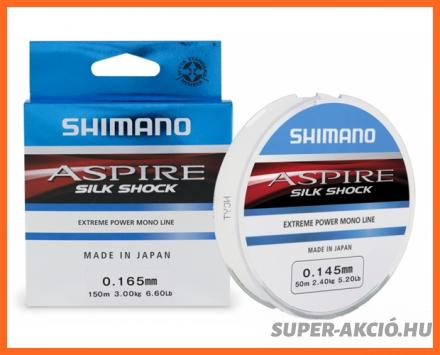 Shimano Aspire Silk Shock 150m 0,165mm Horgász Zsinórok
