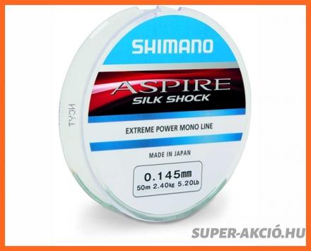 Shimano Aspire Silk Shock 50m 0,145mm Monofil Előkezsinór