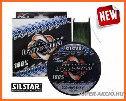 Silstar Micro Dynema Mátrix Technology 0,18mm 14,8kg Fonott Zsinór