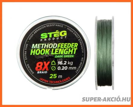 Stég Product Feeder Horgász Előkezsinór 25m 0,12mm 28Lbs ​​​​​​​
