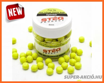 Stég Product Fluo Oldódó Pop Up Bojli 8mm Gyömbéres