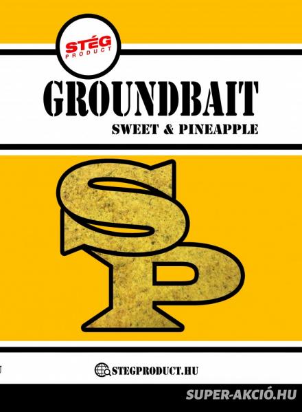 Stég Product Grundbait Horgász Etetőanyag Édes Ananász 1kg 2