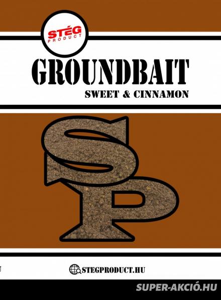 Stég Product Grundbait Horgász Etetőanyag Édes Fahéj 1kg 2