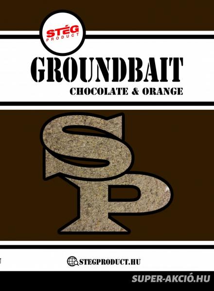 Stég Product Grundbait Horgász Etetőanyag Csokoládé Narancs 1kg 2