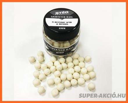 Stég Product Lightened Ball Oldódó 8mm Vajsav Kagylós 35gr Horgász Bojli