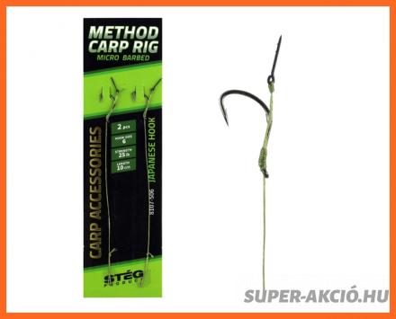 Stég Product Method Carp Rig Előkötött Horog 10cm 6-os 2db