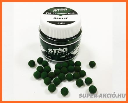 Stég Product Pop Up Smoke Ball Horgász Bojli 8mm Fokhagymás