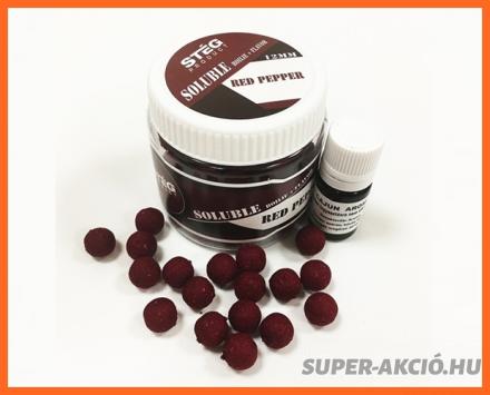 Stég Product Soluble Oldódó Horgász Bojli 12mm Red Pepper