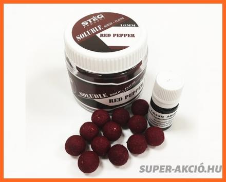 Stég Product Soluble Oldódó Horgász Bojli 16mm Red Pepper