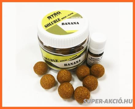 Stég Product Soluble Oldódó Horgász Bojli 20mm Banános 