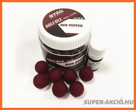 Stég Product Soluble Oldódó Horgász Bojli 20mm Red Pepper