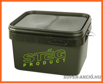 Stég Product Zöld Színű Horgász Vödör 5 Literes