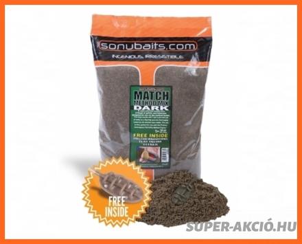 Sonubaits Match Method Mix Dark 2kg Verseny Horgász Etetőanyag