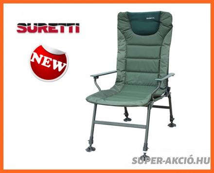 Suretti Therapy Ex Magasított Háttámlás Horgász Szék