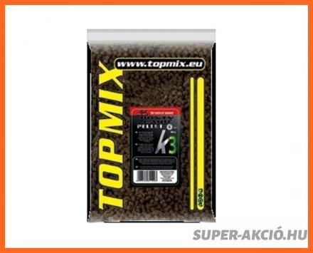 Top Mix K3 Etető Horgász Pellet 6mm 850gr
