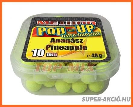 Top Mix Pop Up Method Horgász Bojlik 10mm Ananászos