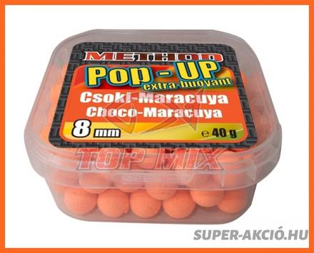 Top Mix Pop Up Method Horgász Bojlik 8mm Csoki Maracuya