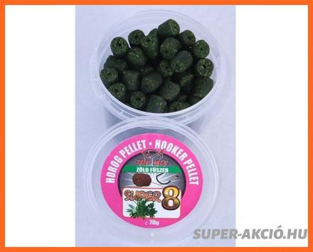Top Mix Super 8 Zöld Fűszeres 8mm 70gr Csalizó Horgász Pelletek
