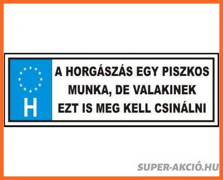 Tréfa Rendszám Egyedi Feliratos 4-es, Horgász Ajándék